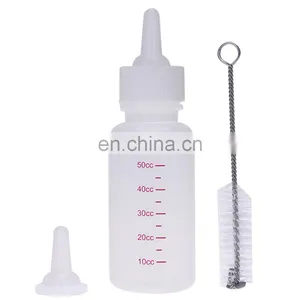 Hot Sale 50ml Pet Nurser Nursing Feeding Bottle Puppy Milk Feeder With Replace Nipples And Brush thumbnail-3