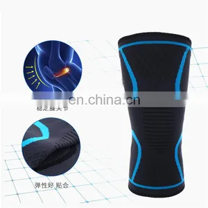2019 High Elasticity Knee Support Pads Guard Outdoor Sports Protector Lifting Knee Sleeves Wrap for Basketball Football Running thumbnail-2