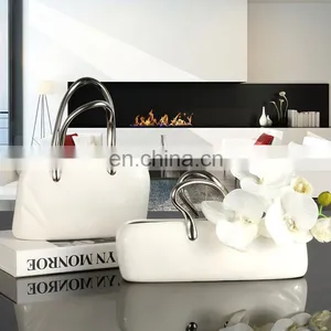 2020 New Style Girls Holiday Gift Custom Silver-plated Ceramic Exquisite Handbag Craft Home Decoration thumbnail-4