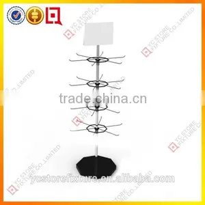 4 Tiers 8 Hooks Metal Sock Display thumbnail-1
