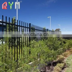Spear Top Weld Picket Fence Square Post Hot-dip Galvanized and Powder Coated thumbnail-5
