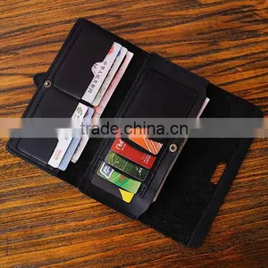 Guangzhou Fashion Hand-made Classical Wallet Long Vertical Wallets for Men Multi-functional Leather Wallet thumbnail-2