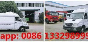 Good Price IVECO Brand 4*2 Refrigerated Minivan Car for Sale, thumbnail-3