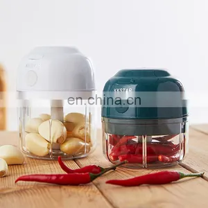 Home Restaurant Stainless Steel Slicer Meat Vegetable Portable Manual Electric Wireless Garlic Onion Masher Mini Food Chopper thumbnail-3
