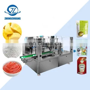 Milk Powder Chili Sauce Packaging Rice Cake Tea Small Automatic Pickles Zipper Doypack Packing Machine thumbnail-1
