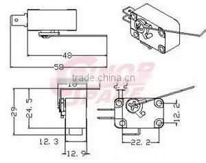 New Wholesale Reliable Quality he Belt Wheel Micro Switch thumbnail-3