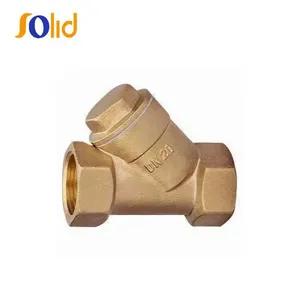 Factory Prices 1/2''-4'' Filter Valve Brass Y Type Strainer With Brass Body thumbnail-1
