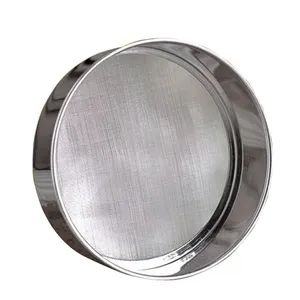 Anti-Clogging Dutch Weave Sieves Stainless Steel Wire 20cm 500x3500 Mesh Fine Sieving for Food Industry Filters Bending Included thumbnail-1