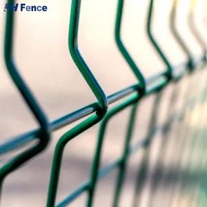 Cheap Control Panel Welding Curved Clear View Outdoor Iron Pvc Coated Mesh Fence thumbnail-6