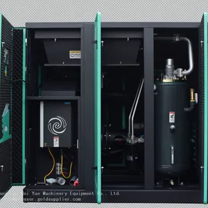 BY55KWDouble Screw. Double Stage Compressed Air Compressor.10m3/min 6-8barMore Energy-efficient. thumbnail-1