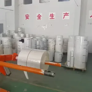 Cast Mirrow Coated Paper Jumbo Roll Hot Melt Adhesive Glassine Liner For Barcode Food Commodity Label Raw Material thumbnail-4