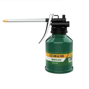 High Pressure Rigid Spout Hand‑Press Oil Can 350ML Steel Oiler With Stainless Steel Spout & Brass Nozzle thumbnail-2