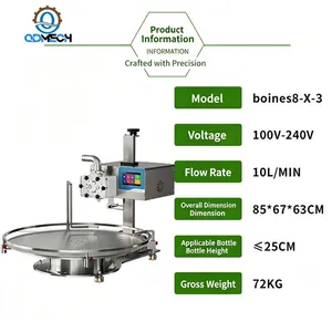 Mo-Qdmech Rotary Turntable Honey Filling Machine Mo902 650mm Turntable 50kg Load for Small Batch Bottling thumbnail-3