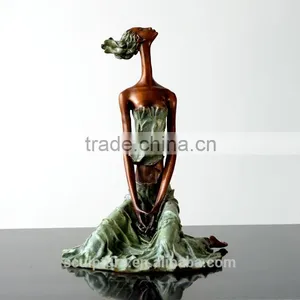 Bronze Statue Of Abstract Figure Women Elaborate Sculpture Small Home Decorative Sculpture thumbnail-4