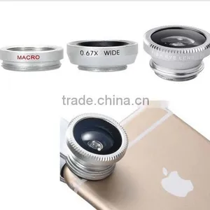 Wolesale 3 In 1 Mirror Mobile Phone Light Button Car Camera Fish Eye Lens thumbnail-3