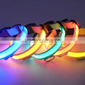 2.5cm Mesh Structure Led Bright Pet Collars for Dogs, 4 Sizes 6 Colors Support Mixed Wholesale thumbnail-1