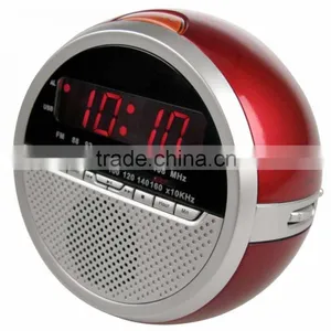 Top Selling LED Display USB Music Playback Alarm Clock Radio thumbnail-2