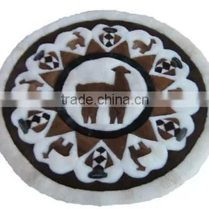 Round Alpaca Rug thumbnail-1