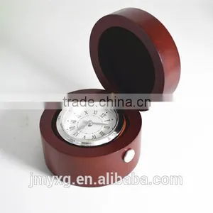 Modern Creative Decentround Wooden Table Clock for Promotion Gift thumbnail-1