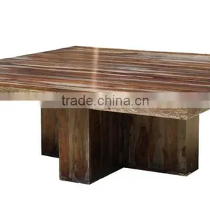 Hot Selling Vintage Wooden Carved Dining Table, Popular New Design Carving Panel Fine Finish Dining Table thumbnail-1