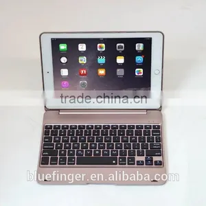 Bluefinger Factory Supply Clamshell Bluetooth Keyboard Case for Newest IPad Pro&iPPAD Air 2 With Coloreful Protective Case thumbnail-1