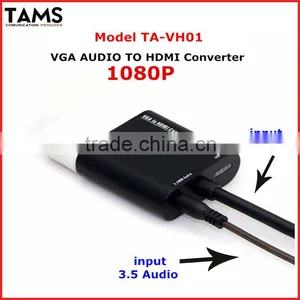 3.5mm1080P PC Laptop HD HDTV Audio Video VGA to HDMI Converter thumbnail-5