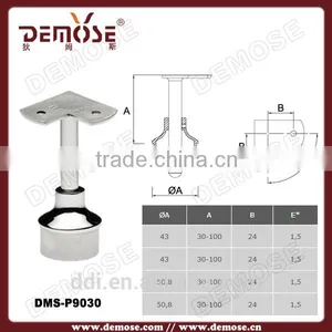 Steel Wall Mounted Bracket Banister Measurement Galvanized Steel Pipe Railing thumbnail-3