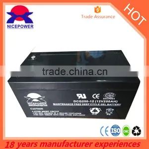 12v 250ah 48 Volt Battery Pack Deep Cycle Solar Gel SLA Battery for Solar Panel System thumbnail-1