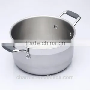 Stainless Steel Cooking Pan With Compound Bottom&Stainless Steel Cookware&Stainless Steel Soup Pot With Cover/Induction Pot thumbnail-5