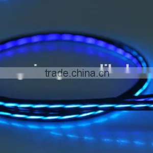 Micro Usb2.0 Led Usb Cable for Mobile Phone Data Transfer and Charging 0.8m thumbnail-3