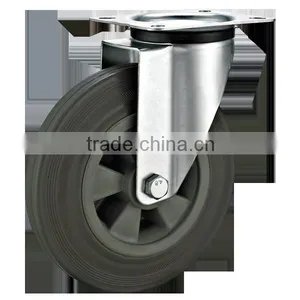 European Industrial Casters With Gray Rubber Wheel thumbnail-1