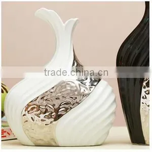 Wedding Hot Sell Decorative Silver Ceramic Vase for Home Deco thumbnail-5