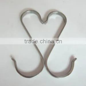 Hot Selling Stainless Steel 304 2mm Plain S Hanger Hook For Garment thumbnail-2