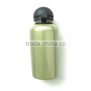 Stainless Steel Sports Bottle With Crew Lid 13.5 oz thumbnail-1