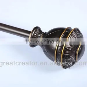 China Home Decor Window Hardwares Curtain Finials Curtain Rods for Living Room thumbnail-1