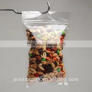 Reclosable Hanging Zipper Barrier Bags Clear for Food Protecting thumbnail-5