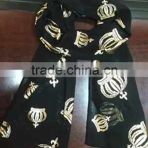 Gold Blocking Scarf thumbnail-1