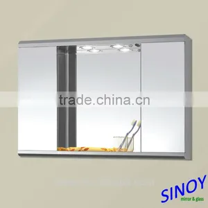 3mm 4mm 5mm Wardrobe Door Mirror Glass With Double Coated Paint thumbnail-5