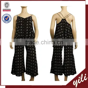 2016 S/S Long Pants With Sleeveless Tops Women Two Piece of Suit thumbnail-1