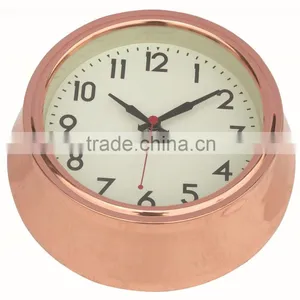 Fasional Decoractive Hall Way Rose Gold Metal Wall Mounted Clock thumbnail-2