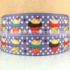 Silk Ink Print Grosgrain Ribbon, Silver Foil Satin Ribbon,Custom ,Logo Printed thumbnail-4