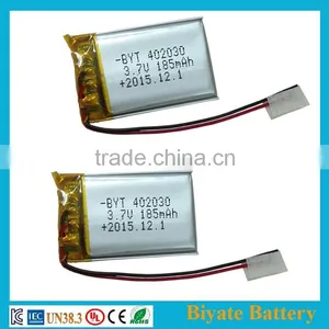 402030 185mAh Rechargeable 3.6v Lipo Battery for Smart Bracelet thumbnail-6