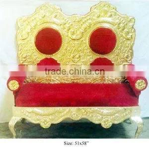 Wedding Sofa, Wedding Gold Sofa thumbnail-1
