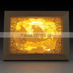 Led 10inch Ghost Shadow Frame Light Led Gift 10inch Led Digital Photo Frame Light thumbnail-2