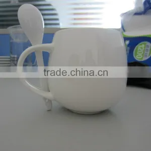 Wholesale White 10 oz Porcelain Couple Mugs thumbnail-2