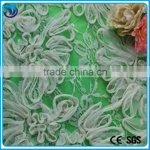 Lace Embroidery With Polyester Net Mesh Ribbon Embroidery Fabric thumbnail-2