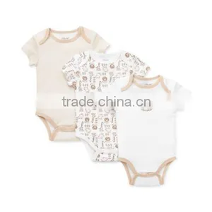 Online Shopping Customed Newborn Baby Organic Cotton Printed Romper thumbnail-1
