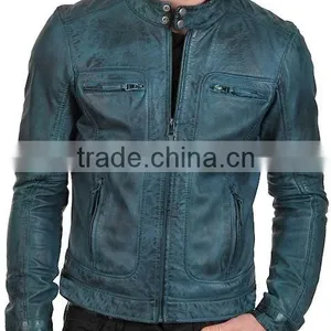 Fashion Cheap Mens Leather Jacket, 100% Real Leather Jacket thumbnail-1