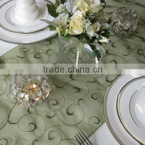 Luxury Embroidered Organza Table Runner thumbnail-1