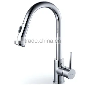 Unique Hot Selling Design Brass Material Chrome Modern Kitchen Faucet thumbnail-1